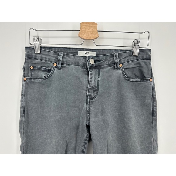 MKT Studio Gray Skinny Fit Stretch Medium Rise Jeans - Picture 3 of 5
